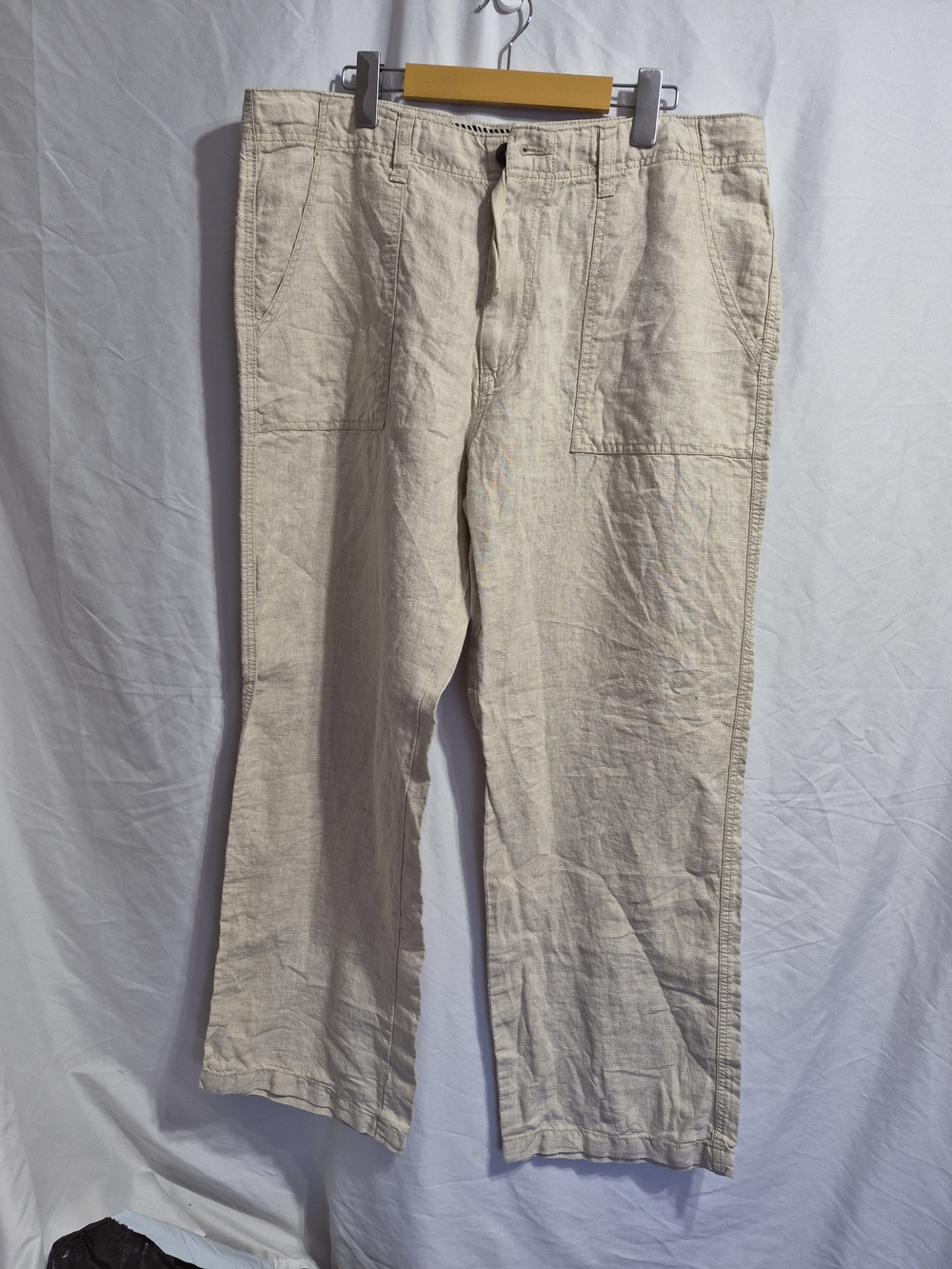 Old Navy  Light Cream Cotton-Linen, Size Large